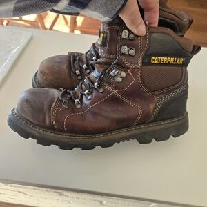Caterpillar Brown Leather Work Boots